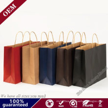 China Manufacturer Custom Logo Print Wholesale Cheap Kraft Paper Bags Luxury Clothes Shoes Jewelry Carry Shopping Gift Packaging Bag